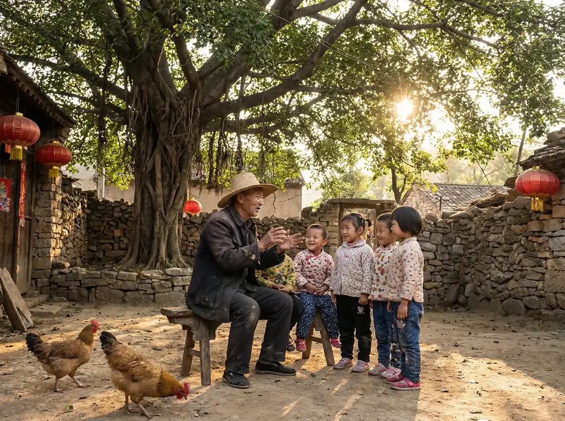 老人在大榕树下给孩子们讲故事 - 妈妈的朋友4高清电影在线观看免费观看 乡村记忆